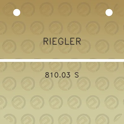 riegler-81003-s