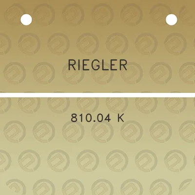 riegler-81004-k