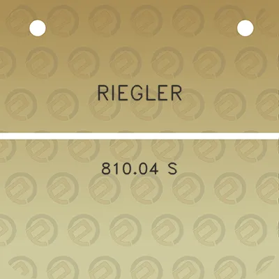 riegler-81004-s