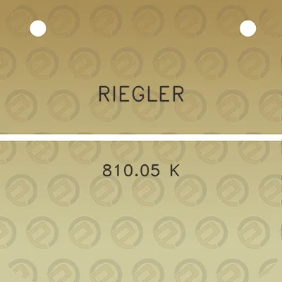 riegler-81005-k