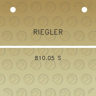 riegler-81005-s