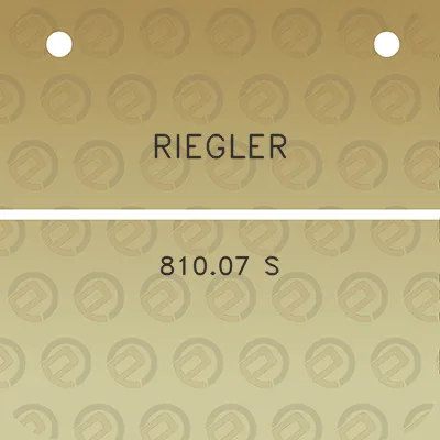 riegler-81007-s