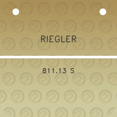 riegler-81113-s