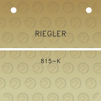 riegler-815-k