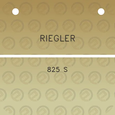 riegler-825-s