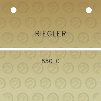 riegler-850-c