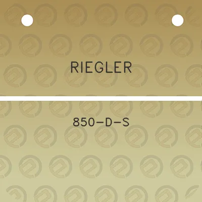 riegler-850-d-s