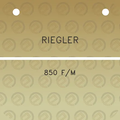 riegler-850-fm