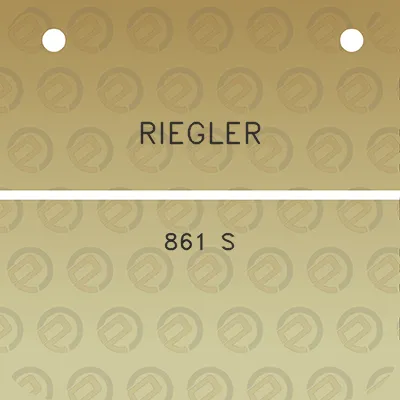 riegler-861-s