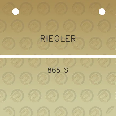 riegler-865-s