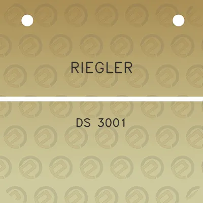 riegler-ds-3001