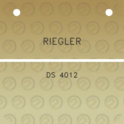 riegler-ds-4012