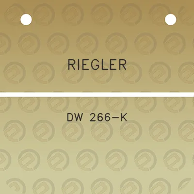 riegler-dw-266-k