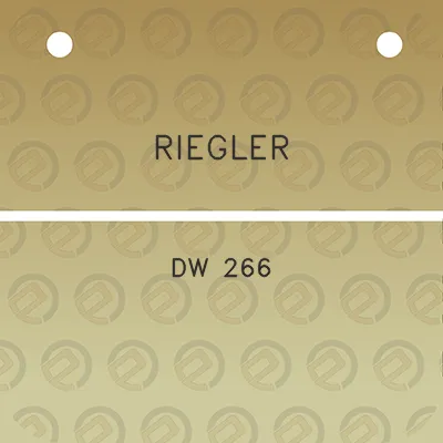 riegler-dw-266