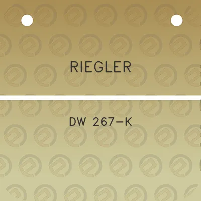 riegler-dw-267-k