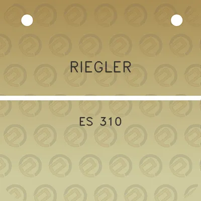 riegler-es-310