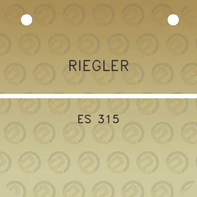 riegler-es-315