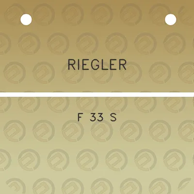 riegler-f-33-s