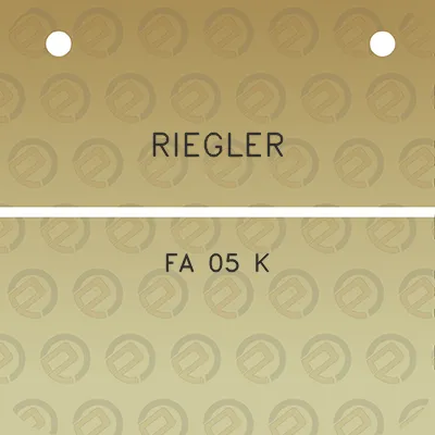 riegler-fa-05-k