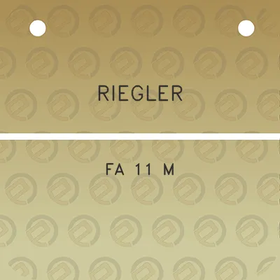 riegler-fa-11-m