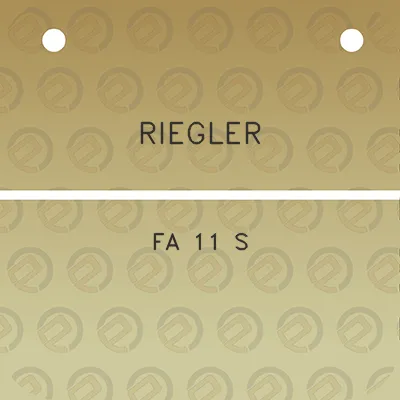 riegler-fa-11-s