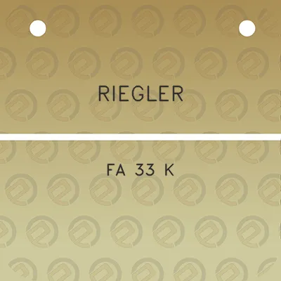 riegler-fa-33-k