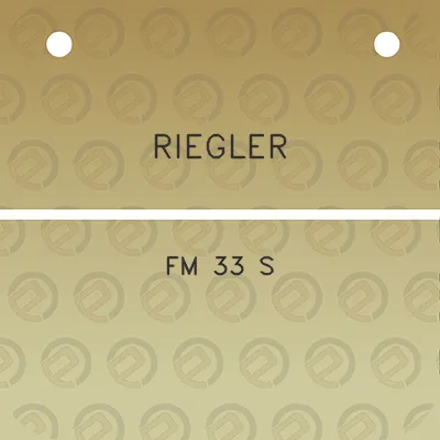 riegler-fm-33-s