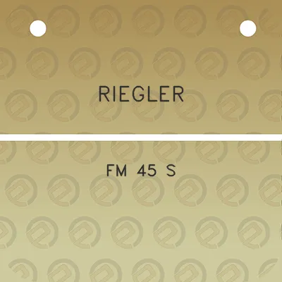 riegler-fm-45-s