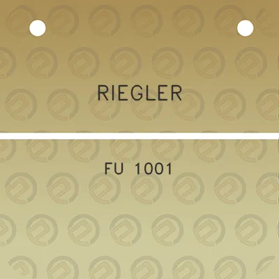 riegler-fu-1001