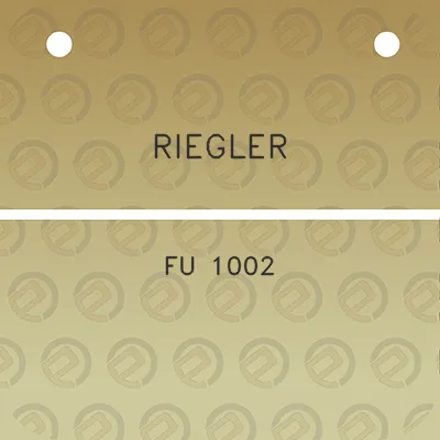 riegler-fu-1002