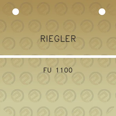 riegler-fu-1100