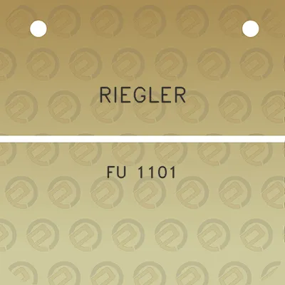 riegler-fu-1101