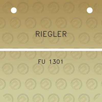 riegler-fu-1301