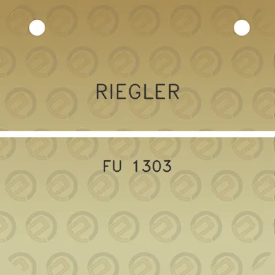 riegler-fu-1303