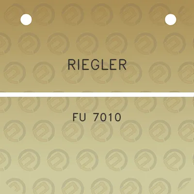 riegler-fu-7010