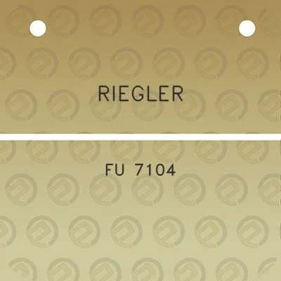 riegler-fu-7104