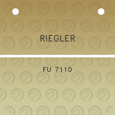 riegler-fu-7110