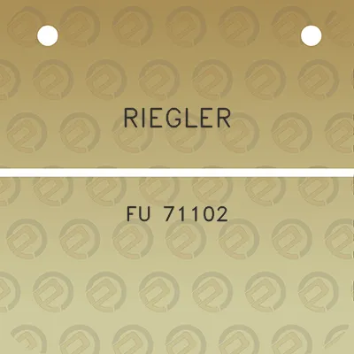 riegler-fu-71102