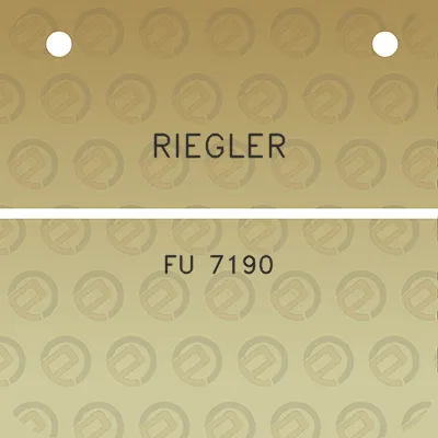 riegler-fu-7190