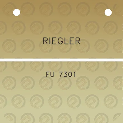 riegler-fu-7301