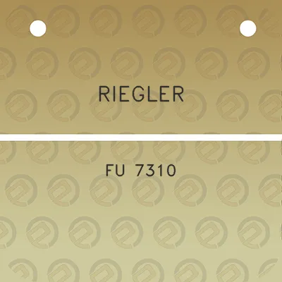 riegler-fu-7310