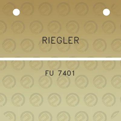 riegler-fu-7401