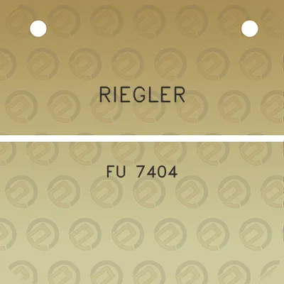 riegler-fu-7404