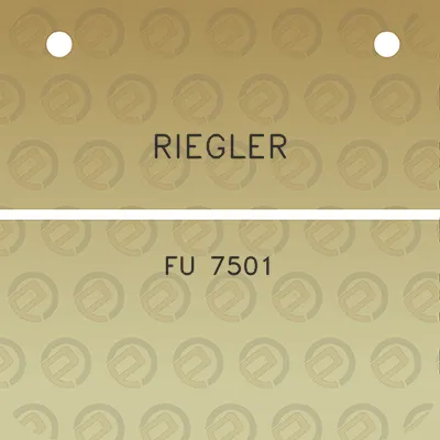 riegler-fu-7501