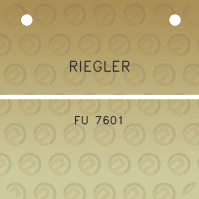 riegler-fu-7601