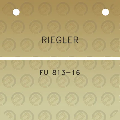 riegler-fu-813-16