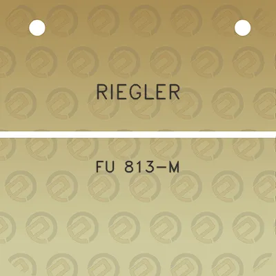 riegler-fu-813-m