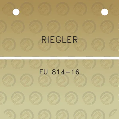 riegler-fu-814-16