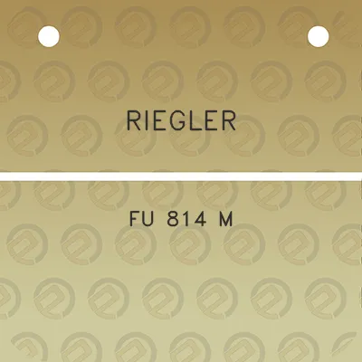 riegler-fu-814-m