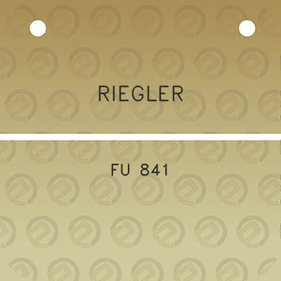 riegler-fu-841